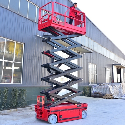 Hydraulic Scissor Lift Work Platform Truck 220V Steel for Home Use Machinery Repair Shops Building Shops Hotels Aerial Work
