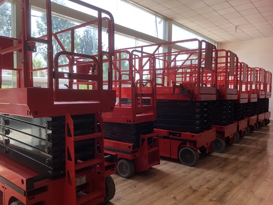 Mini Electric Aerial Work Platform 6m 8m 10m Self Propelled Crawler Hydraulic Scissor Lifting Platform Table