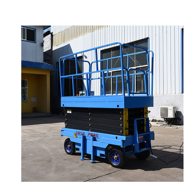 Mini Electric Aerial Work Platform 6m 8m 10m Self Propelled Crawler Hydraulic Scissor Lifting Platform Table