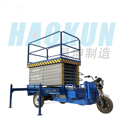 CE ISO Certified 500kg Load 14m Small Portable Outdoor Full Electric Self-Propelled Scissor Lift Cargo Lift