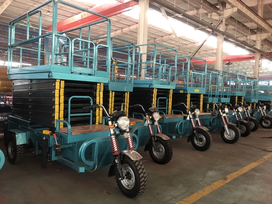 CE ISO Certified 500kg Load 14m Small Portable Outdoor Full Electric Self-Propelled Scissor Lift Cargo Lift