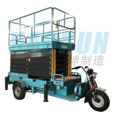 Electric Self-propelled Three-wheel Free Outdoor Electric Dc Power Tricycle Scissor Lift Platform for Sale