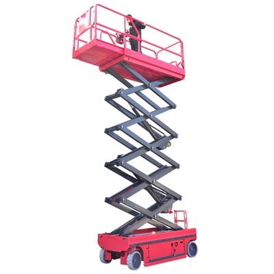 High Quality 10m Electric Scissor Lift Platform Table 350kg Self-Propelled Hydraulic Aerial Work Table Electric Cargo Lift