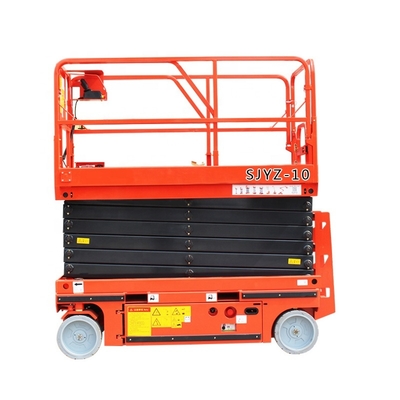 High Quality 10m Electric Scissor Lift Platform Table 350kg Self-Propelled Hydraulic Aerial Work Table Electric Cargo Lift