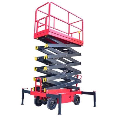 Plataforma Elevadora De Tijera Plataforma Elevadora De Trabajo Aereo Elevador De Tijera Mobile Elevating Lift Use in Warehouse
