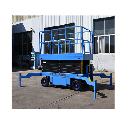 Plataforma Elevadora De Tijera Plataforma Elevadora De Trabajo Aereo Elevador De Tijera Mobile Elevating Lift Use in Warehouse
