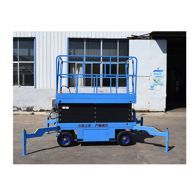 Plataforma Elevadora De Tijera Plataforma Elevadora De Trabajo Aereo Elevador De Tijera Mobile Elevating Lift Use in Warehouse