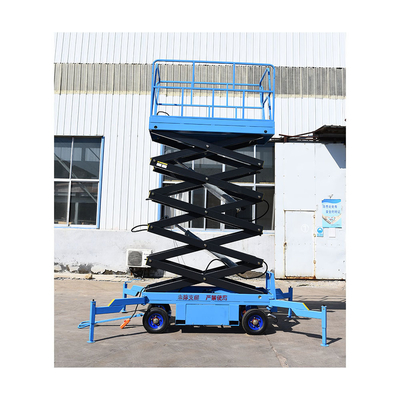 Plataforma Elevadora De Tijera Plataforma Elevadora De Trabajo Aereo Elevador De Tijera Mobile Elevating Lift Use in Warehouse