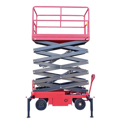 Plataforma Elevadora De Tijera Plataforma Elevadora De Trabajo Aereo Elevador De Tijera Mobile Elevating Lift Use in Warehouse