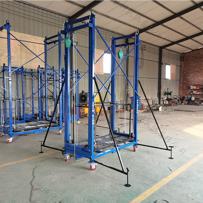 Portable 200-500KG Electric Mobile Scaffold Platforms New Condition Steel Scaffolding for Retail Wire Rope Sling Cheap for Sale