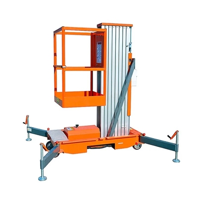 High Quality 6 M Compact Vertical Manlift Small Electric Aluminum Ladder One Man Lift for Painting Cleaning