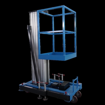 High Quality 6 M Compact Vertical Manlift Small Electric Aluminum Ladder One Man Lift for Painting Cleaning