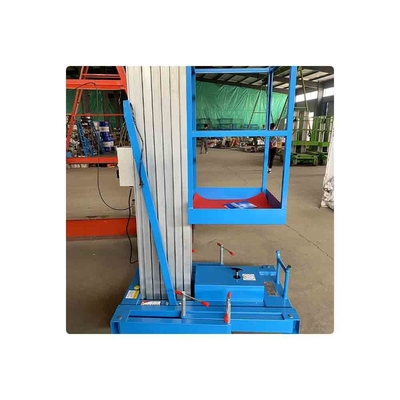 High Quality 6 M Compact Vertical Manlift Small Electric Aluminum Ladder One Man Lift for Painting Cleaning