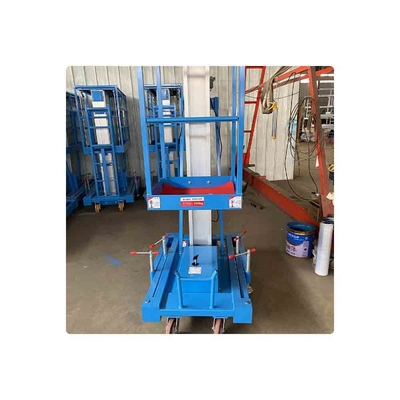 High Quality 6 M Compact Vertical Manlift Small Electric Aluminum Ladder One Man Lift for Painting Cleaning