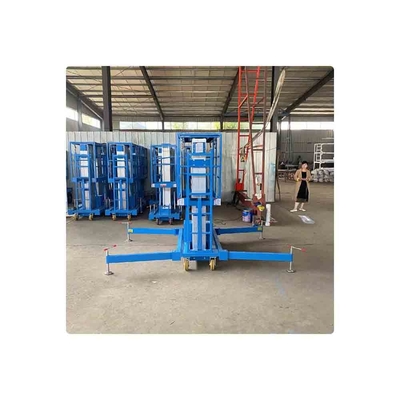 High Quality 6 M Compact Vertical Manlift Small Electric Aluminum Ladder One Man Lift for Painting Cleaning