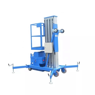 Jinan Best Price Hydraulic Lifting Aluminum Mast 6m 8m 10m 14m 20m Single Columned Electric Manlift Table