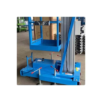 Jinan Best Price Hydraulic Lifting Aluminum Mast 6m 8m 10m 14m 20m Single Columned Electric Manlift Table