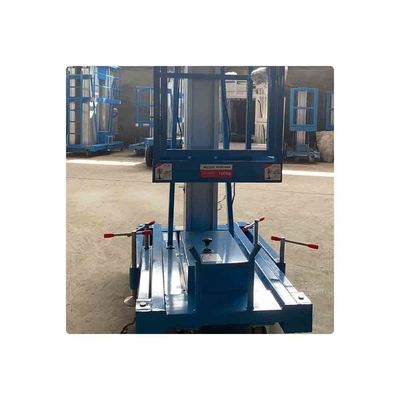 Jinan Best Price Hydraulic Lifting Aluminum Mast 6m 8m 10m 14m 20m Single Columned Electric Manlift Table
