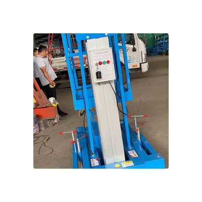 Jinan Best Price Hydraulic Lifting Aluminum Mast 6m 8m 10m 14m 20m Single Columned Electric Manlift Table